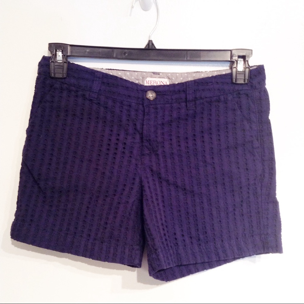 🌟 5 for $25 🌟 MERONA Navy Blue Eyelet Shorts